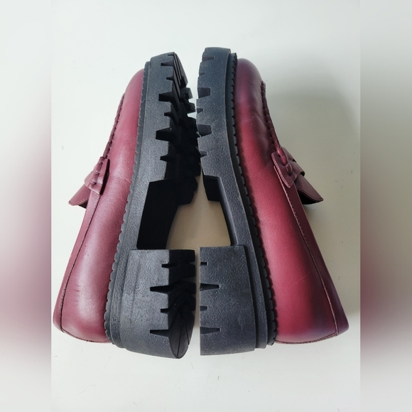 Free People Lyra Lug Sole Penny Loafer in Wild Mulberry Size 39 - Picture 7 of 10